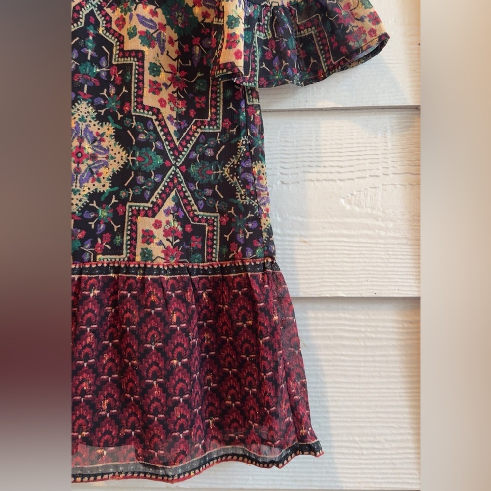 Colorful Geometric Pattern Dress - Picture 4 of 4